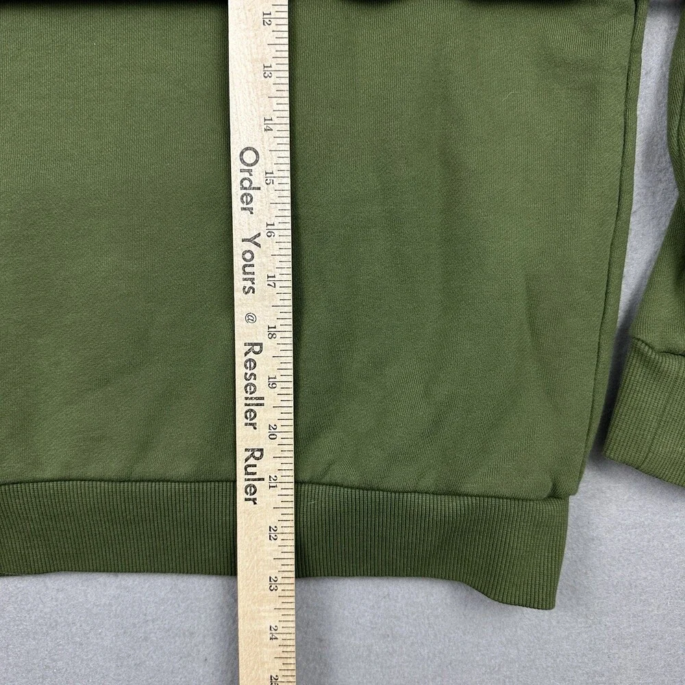 Adidas Hoodie Men Small Green Solid Combat Sports Community Pullover Trefoil S
